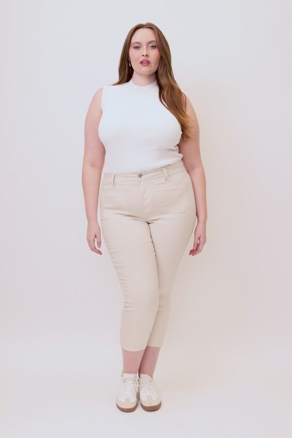 Women's Plus Hyperstretch Crop Straight Leg Pants - Image 7