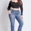 Women's Plus Mid Rise Premium Stitch Bootcut Jeans