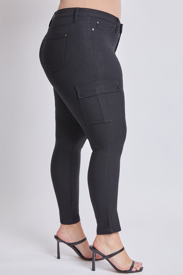 Women's Plus Hyperstretch Skinny Cargo Pants - Image 3