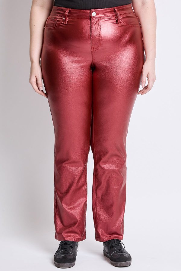 Women's Plus Hyperstretch Straight Leg Metallic Pant - Image 2