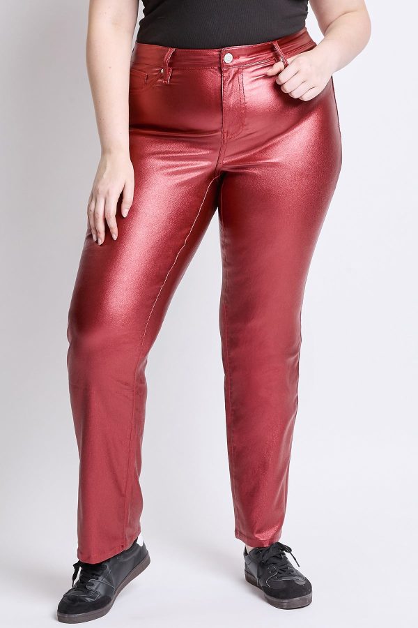 Women's Plus Hyperstretch Straight Leg Metallic Pant - Image 3