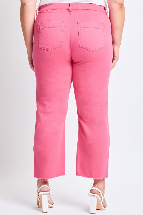 Women's Plus Hyperstretch Cropped Wide Leg Pants - Image 3