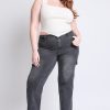 Women's Plus High Rise Wide Leg Skater Cargo Jeans