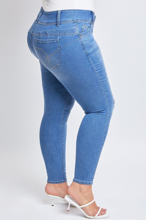 Women's Plus WannaBettaButt Skinny Jeans - Image 3