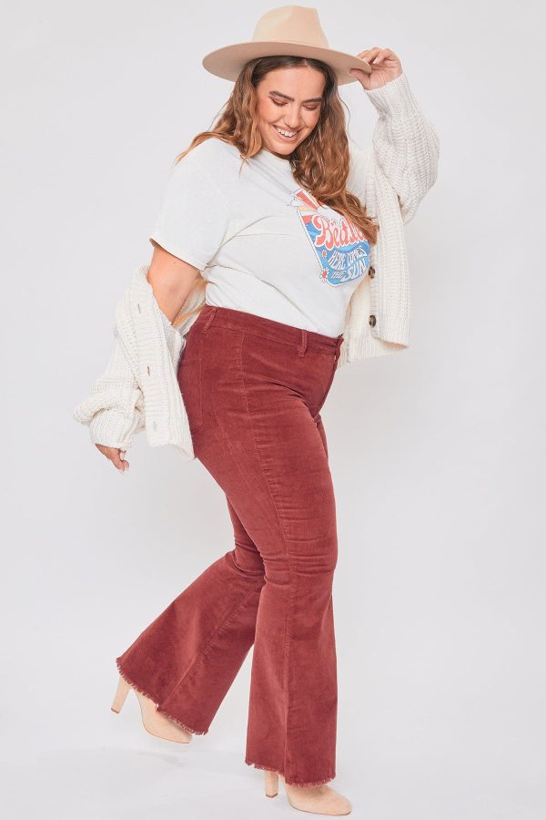 Women's Plus Corduroy Flare Pants - Image 9