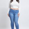 Women's Plus Size  Sustainable Curvy Fit  Skinny Jeans