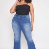 Women's Plus Size Basic Flare Jeans