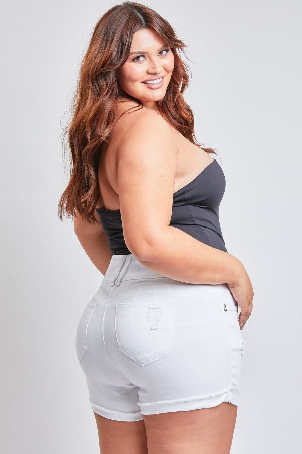 Women's Plus WannaBettaButt Mid Rise Shorts - Image 6