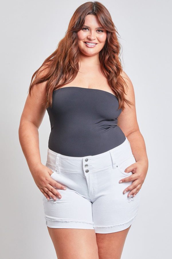 Women's Plus WannaBettaButt Mid Rise Shorts - Image 2