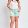 Women's Plus 80's Acid Wash Mom Shorts