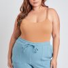 Women's Plus Double Gauze Shorts With Banded Hem