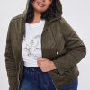 Women's Plus Faux Suede Jacket with Detachable Hoodie